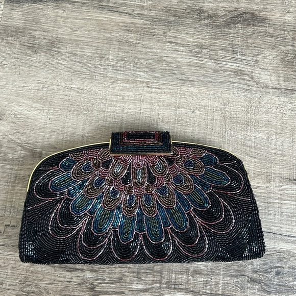 Vintage Mid Century beaded bag - Picture 9 of 10